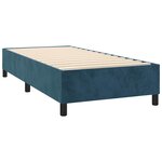 vidaXL Sommier à lattes de lit avec matelas Bleu foncé 90x200 cm