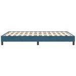 vidaXL Sommier à lattes de lit sans matelas bleu foncé 120x210 cm