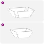 vidaXL Pot en Métal Noir Métal 40 x 40 x 15 cm Jardinières