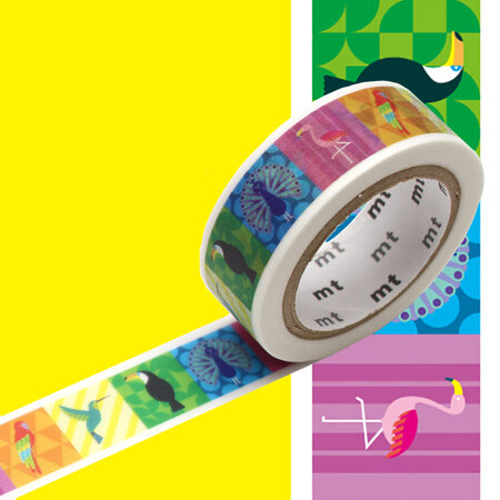 Masking Tape MT EX oiseaux multicolores