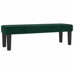 vidaXL Sommier à lattes de lit et matelas Vert foncé 140x190cm Velours