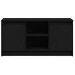 vidaXL Meuble TV Noir 100 x 34 x 50 cm Bois d'ingénierie