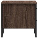 vidaXL Table de chevet chêne marron 40x41x40 cm bois d’ingénierie