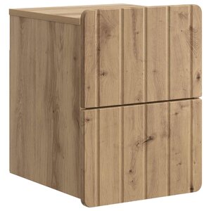 vidaXL Cabinet de chevet mural Chêne artisanal 33 x 34 5 x 43 cm