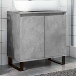 vidaXL Armoire de bain gris béton 58x33x60 cm bois d'ingénierie