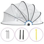 vidaXL Dôme de piscine rond 467x234 cm PVC