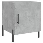 vidaXL Tables de chevet 2 Pièces gris béton 40x40x50 cm bois d’ingénierie