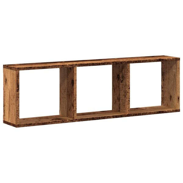 vidaXL Armoire murale 100x16x30 cm vieux bois bois d'ingénierie