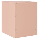 vidaXL Tables de chevet 2 Pièces rose 34 5x39x44 cm acier