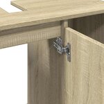 vidaXL Armoire salle de bain chêne sonoma 80x33x60cm bois d'ingénierie