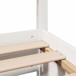 vidaXL Cadre de lit sans matelas blanc 160x200 cm bois de pin massif