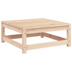 vidaXL Canapé de jardin sans accoudoirs repose-pieds bois pin massif