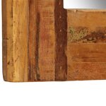 vidaXL Miroir mural Bois de récupération massif 60 x 60 cm