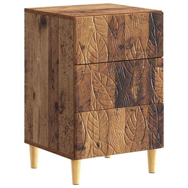 vidaXL Table de chevet Bois ancien 43 x 39 5 x 66 5 cm