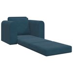vidaXL Canapé-Lit Bleu 98 x 71 x 83 cm Velours