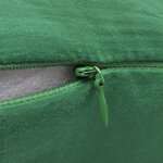 Vidaxl housses de coussin 4 pièces coton vert 80x80 cm