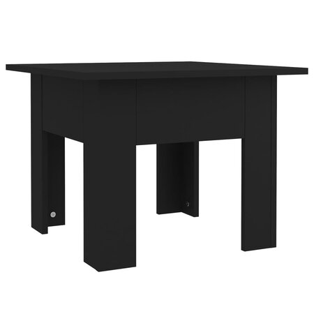 vidaXL Table basse noir 55x55x42 cm bois d'ingénierie