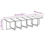 vidaXL Ensemble à dîner de jardin coussins 13 Pièces Résine tressée Beige
