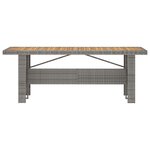 vidaXL Ensemble à manger d'extérieur 9Pièces coussins Résine tressée Gris