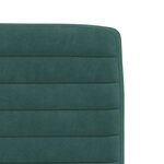 vidaXL Chaises à manger lot de 2 Vert foncé Velours