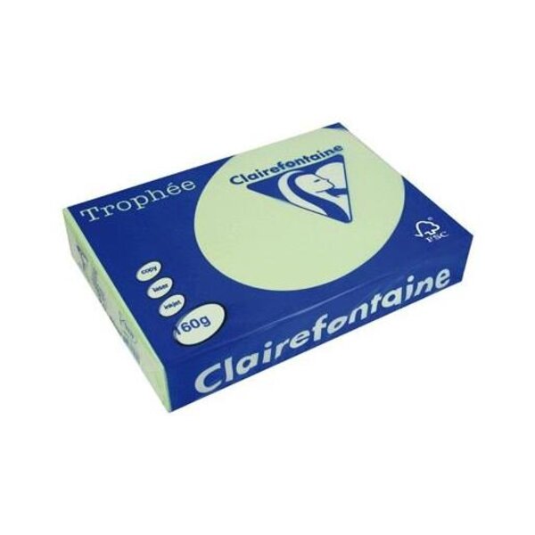 Ramette 250 Feuilles Papier 160g A3 420x297 mm Certifié FSC Vert golf TROPHÉE