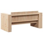 vidaXL Canapé de jardin 2 places 134x60x62 cm Bois massif pin