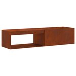 vidaXL Braise Marron 160 x 45 x 35 cm Acier