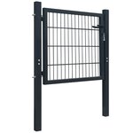 vidaXL Portillon Acier Anthracite 105x150 cm