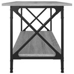 vidaXL Table basse Sonoma gris 100x45x45 cm Bois d'ingénierie et fer