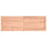vidaXL Dessus de table marron clair bois chêne massif traité