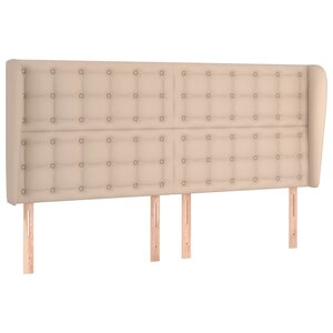 vidaXL Tête de lit avec oreilles Cappuccino 183x23x118/128 cm
