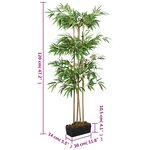 vidaXL Bambou artificiel 760 feuilles 120 cm vert