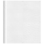 vidaXL Écran de balcon blanc 120x1000 cm 100  polyester oxford