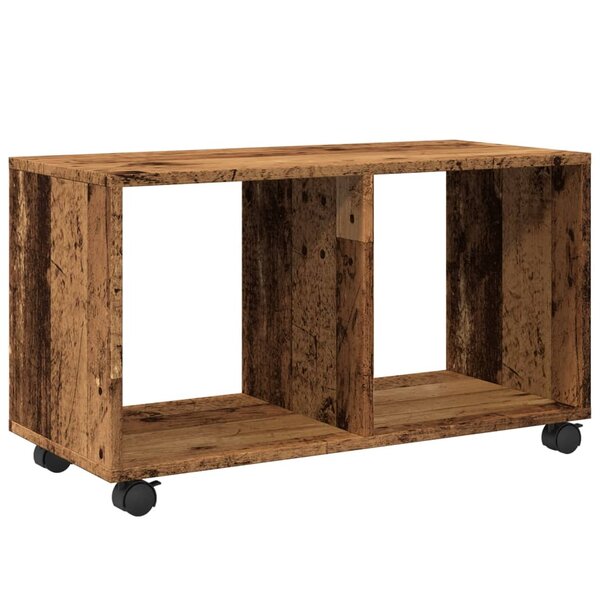 vidaXL Armoire à roulettes vieux bois 72x33x42 5 cm bois d'ingénierie
