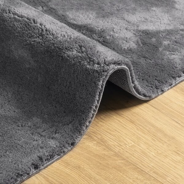 Tapis HUARTE à poils courts doux et lavable sable 160x160 cm - Tapis Salon - Tapis Chambre - Tapis Décoratif - Tapis Pelouse - Tapis Doux - Home & Living