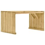 vidaXL Ensemble à manger de jardin 5 Pièces avec coussins pin imprégné
