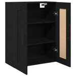 vidaXL Meuble mural Chêne noir 69 5 x 34 x 90 cm Bois d'ingénierie