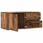 vidaXL Meuble TV vieux bois 80x34x35 5 cm bois d'ingénierie