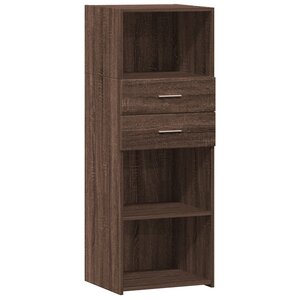 vidaXL Buffet haut chêne marron 45x42 5x124 cm bois d'ingénierie