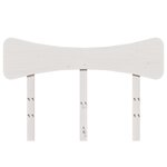vidaXL Tête de lit blanc 135 cm bois massif de pin