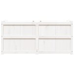 vidaXL Jardinière blanc 150x50x70 cm bois de pin massif