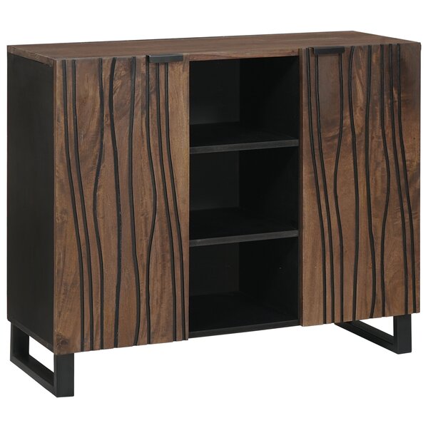 vidaXL Buffet en bois de manguier 90x33 5x75 cm