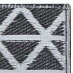 vidaXL Tapis d'extérieur ARAKIL Noir 190x290 cm PP
