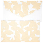 PAPERTREE TAMARA Lot de 5 Enveloppes cadeau 19x10cm Ivoire/Or