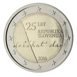 2 euros commémorative Slovénie 2016 - Indépendance.
