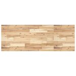 vidaXL Étagère de vasque murale acier et bois massif d'acacia