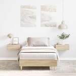 vidaXL Cadre de lit sans matelas chêne sonoma 90x190 cm