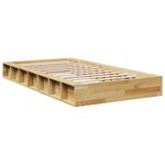 vidaXL Cadre de lit sans matelas 90x190 cm bois massif de chêne