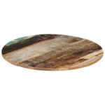 vidaXL Dessus de table rond 70 cm 15-16 mm Bois de récupération