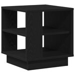 Table basse vidaXL Noir Chêne 40x40x43 cm Bois d'ingénierie